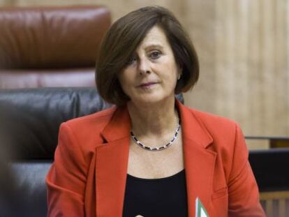 Mar&iacute;a Jos&eacute; S&aacute;nchez Rubio, en el Parlamento andaluz.