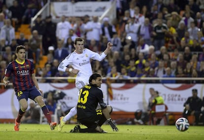 Bale, durante el encuentro.