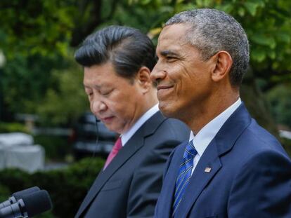 Xi Jinping y Barack Obama, en la Casa Blanca.