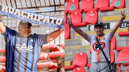 Un aficionado del Huachipato y uno del Cobresal