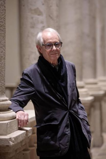 El director Ken Loach, en la Nau de la Universitat de Valencia.