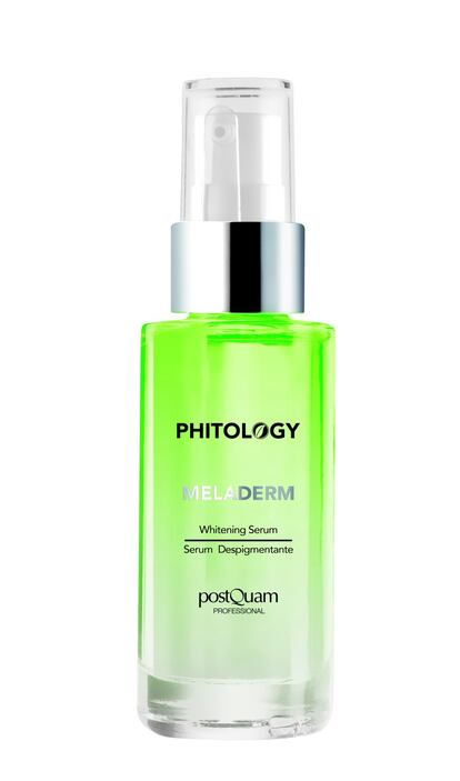 Phitology Botanic es la serie de Postquam Professional especialmente creada para conseguir una piel fresca de aspecto natural, a la vez que mantenerla cuidada e hidratada. El tratamiento perfecto para preparar la piel de cara al verano. Su sérum despigmentante basa su formulación en ingredientes naturales como el extracto de raíz de sophora flavescens asiática –muy utilizado en la medicina china, minimiza las manchas de forma visible– y en el agua de kiwi. Se puede aplicar solo o para complementar las cremas de día y de noche. Precio: 29,90 euros.