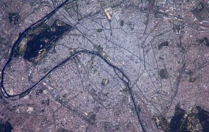 Panor&aacute;mica de Par&iacute;s realizada por el astronauta alem&aacute;n Alexander Gerst desde la Estaci&oacute;n Espacial Internacional.