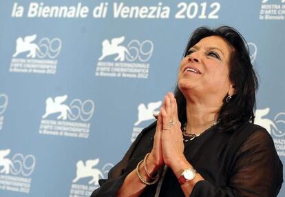 La directora india Mira Nair, en la presentación en Venecia de su película 'El fundamentalista reticente'.