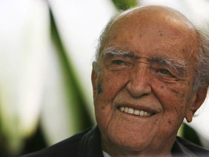 Oscar Niemeyer durante la celebración de su centenario, en 2007.