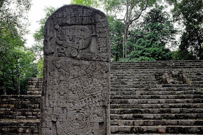 Ruinas mayas en el yacimiento guatemalteco de Aguateca, en el departamento de Petén.