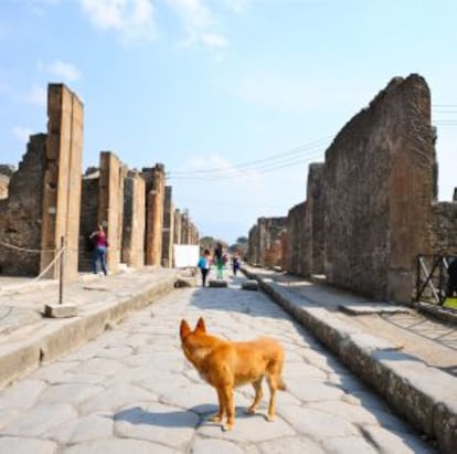Las ruinas de Pompeya.