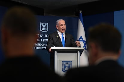 El primer ministro israelí, Benjamín Netanyahu, en una conferencia de prensa el pasado 4 de septiembre, en Jerusalén.