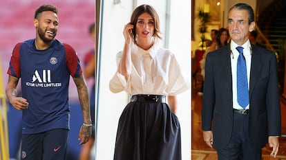 Neymar, Paz Vega y Mario Conde.