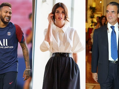 Neymar, Paz Vega y Mario Conde.