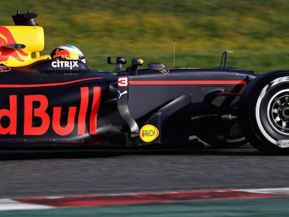 Daniel Ricciardo en el Red Bull Racing Red Bull-TAG Heuer RB13