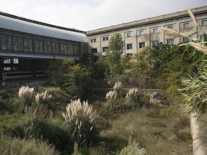 Imagen actual del solar destinado a la Biblioteca Provincial de Barcelona.