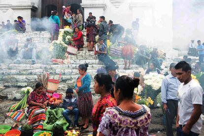 El mercado de Chichicastenango.