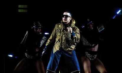 Daddy Yankee, el 26 de agosto, durante una actuación en Orlando, Florida, dentro de su gira mundial 'La Última Vuelta'.