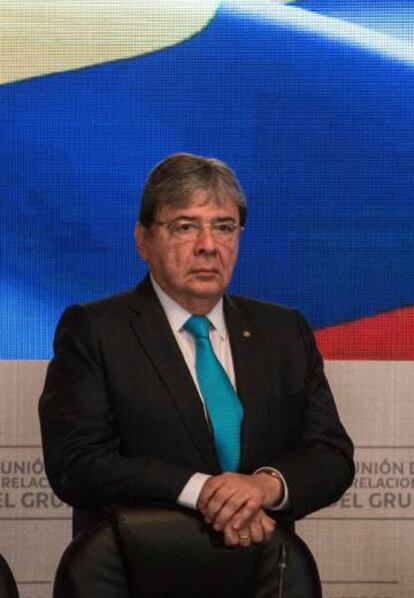 El ministro de Relaciones Exteriores de Colombia, Carlos Holmes Trujillo. 