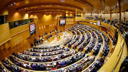 Sesión plenaria en el Senado.