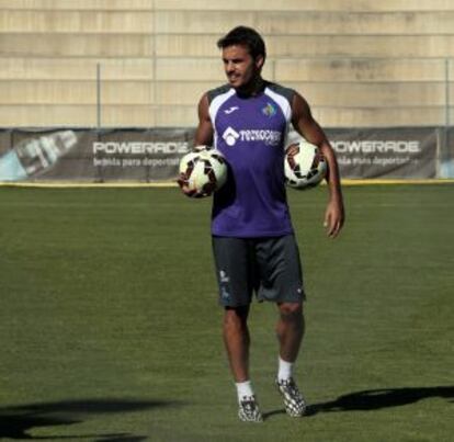 Pedro León en un entrenamiento.