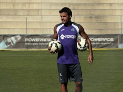 Pedro León en un entrenamiento.