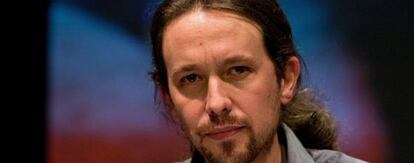 Pablo Iglesias, durante la celebración de su debate alternativo, el pasado miércoles.