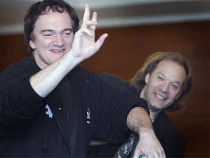 De izquierda a derecha, Quentin Tarantino y Greg Nicotero, en Sitges.