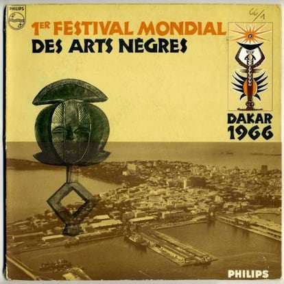 Cartel promocional del primer Festival de las artes negras, Dakar 1966