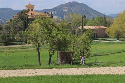 Municipio de Malla, en la comarca de Osona, el pueblo donde más se votó.