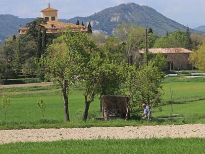Municipi de Malla, a la comarca d'Osona, el poble on més es va votar.