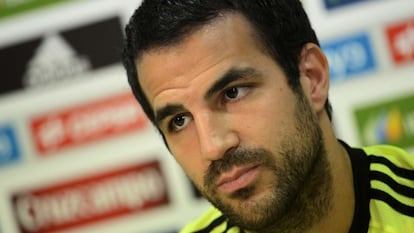 Cesc, durante una rueda de prensa.