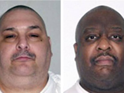 Jack Jones y Marcel Williams, los presos ejecutados este lunes en Arkansas.