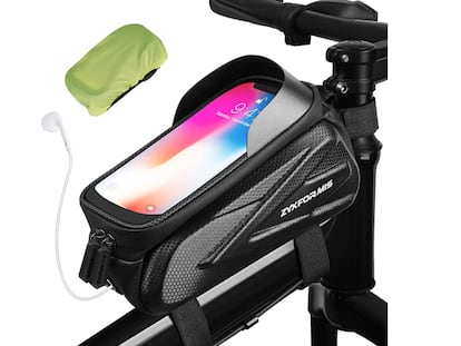 La bolsa impermeable para bicicleta con pantalla táctil para usar tu celular