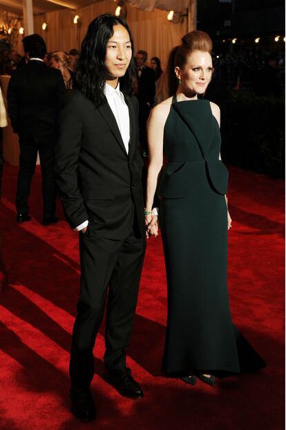 Alexander Wang y Julianne Moore