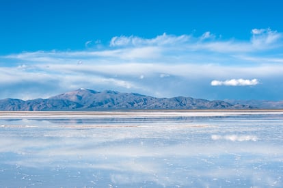 El paisaje de las Salinas Grandes, en la provincia argentina de Jujuy.