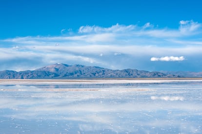 El paisaje de las Salinas Grandes, en la provincia argentina de Jujuy.