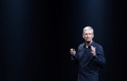 Tim Cook, consejero delegado de Apple, durante la conferencia de desarrolladores de la compa&ntilde;&iacute;a la semana pasada.