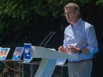 El presidente de la Xunta y candidato del PPdeG a la reelección, Alberto Núñez Feijóo.