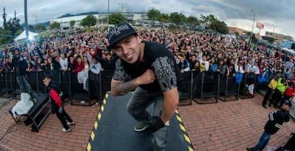 Samurái en una presentación en Bogotá.
