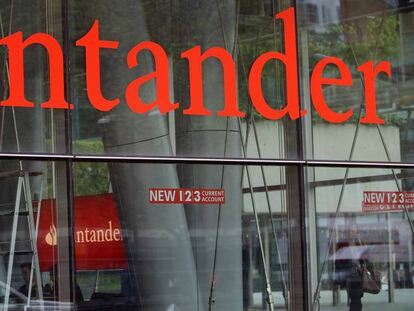 Oficinas de Banco Santander en Londres.