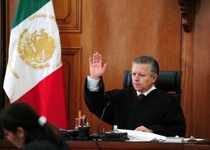 El ministro de la Suprema Corte Arturo Zaldívar, en enero de 2015.