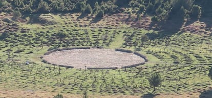 Sad Hill, desde la montaña colindante.