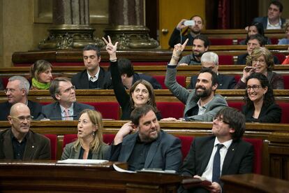 El pleno del miércoles del Parlament.