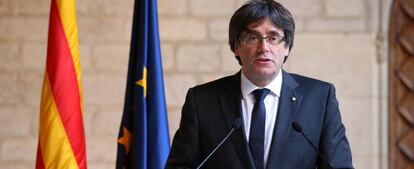 Carles Puigdemont, presidente del Gobierno catalán.