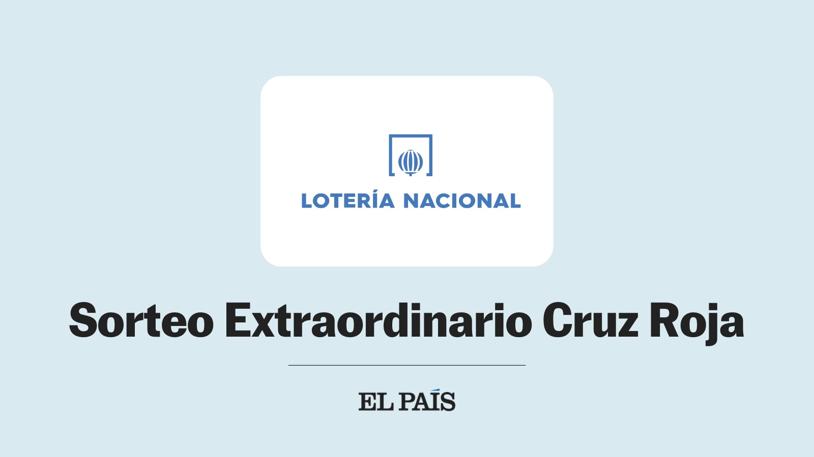Sorteo Extraordinario de Lotería Nacional de la Cruz Roja