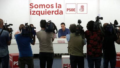 El secretario general del Partido Socialista (PSOE), Pedro Sánchez.