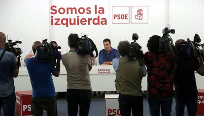 El secretario general del Partido Socialista (PSOE), Pedro S&aacute;nchez. 