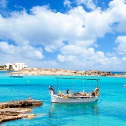 Playa de Els Pujols, en Formentera.