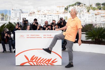 El actor Bill Murray, en el 'photocall' de 'Los muertos no mueren', en Cannes este miércoles.