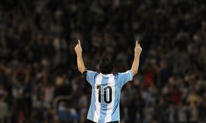 Messi, en un partido de clasificación para el Mundial 2014.