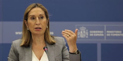 La ministra de Fomento, Ana Pastor. EFE