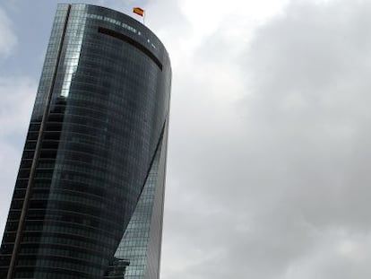 Torre Espacio, situada al norte del madrile&ntilde;o paseo de la Castellana. 