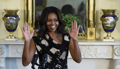 Michelle Obama en la Casa Blanca. 